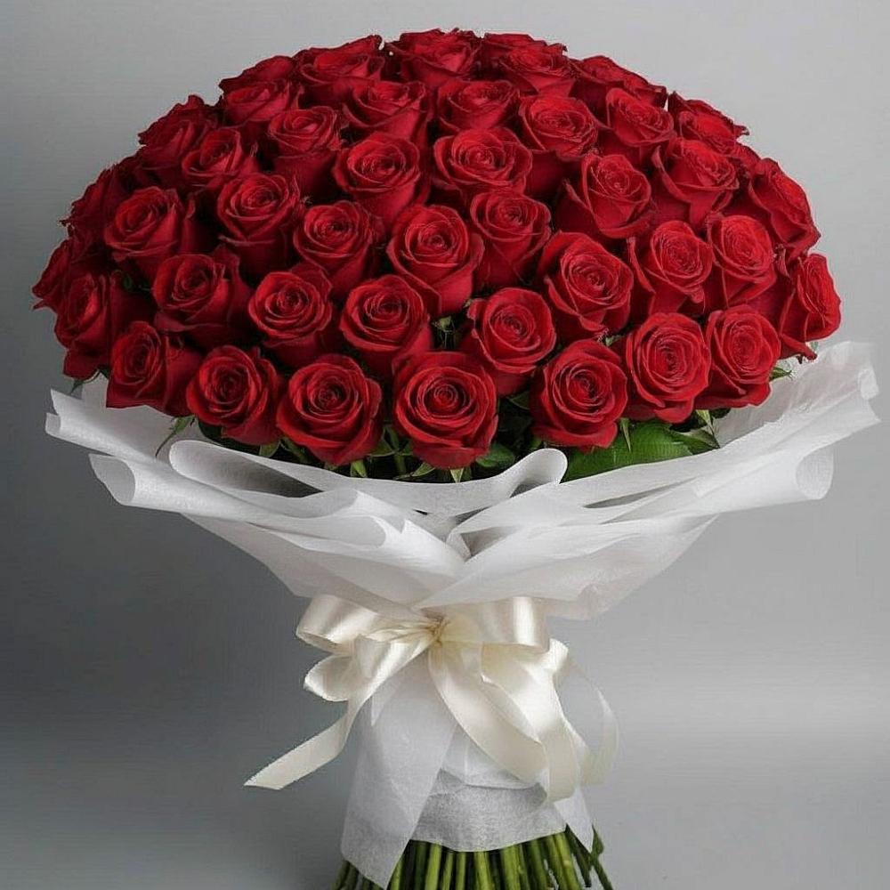 Букет 101 Красная роза Блэк Мэджик в Ворошнево