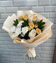 Букет цветов из:  Розы и Хризантемы в Ворошнево