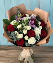 Букет цветов из:  Розы и Альстромерии в Ворошнево