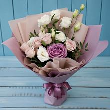 Букет цветов из:  Розы и Лизиантусы #REPLACE_PRED# Ворошнево