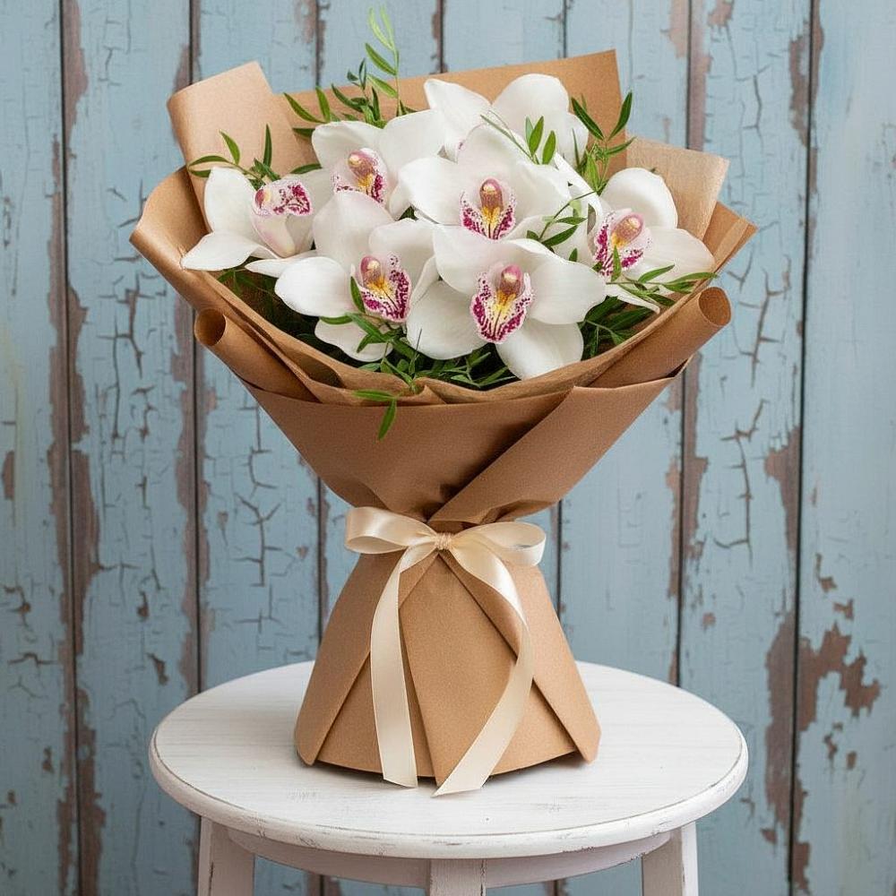 Букет цветов из: Орхидеи и Розы в Ворошнево