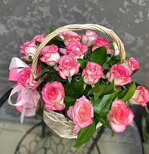 Цветочная композиция из Розы в корзине #REPLACE_PRED# Ворошнево
