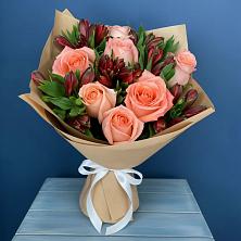 Букет цветов из:  Розы и Альстромерии в Ворошнево