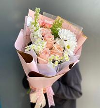 Букет цветов из:  Хризантемы и Розы в Ворошнево