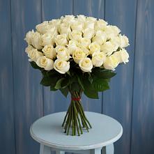 Букет 51 Белая роза Эдлесс Лав в Ворошнево