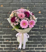 Букет цветов из:  Герберы и Хризантемы в Ворошнево