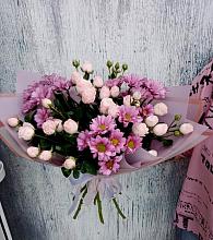 Букет цветов из:  Розы и Хризантемы #REPLACE_PRED# Ворошнево