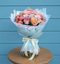 Букет цветов из:  Хризантемы и Розы в Ворошнево