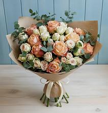 Букет цветов из:  Альстромерии и Розы в Ворошнево